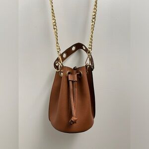 Bucket Bag with Gold Chain